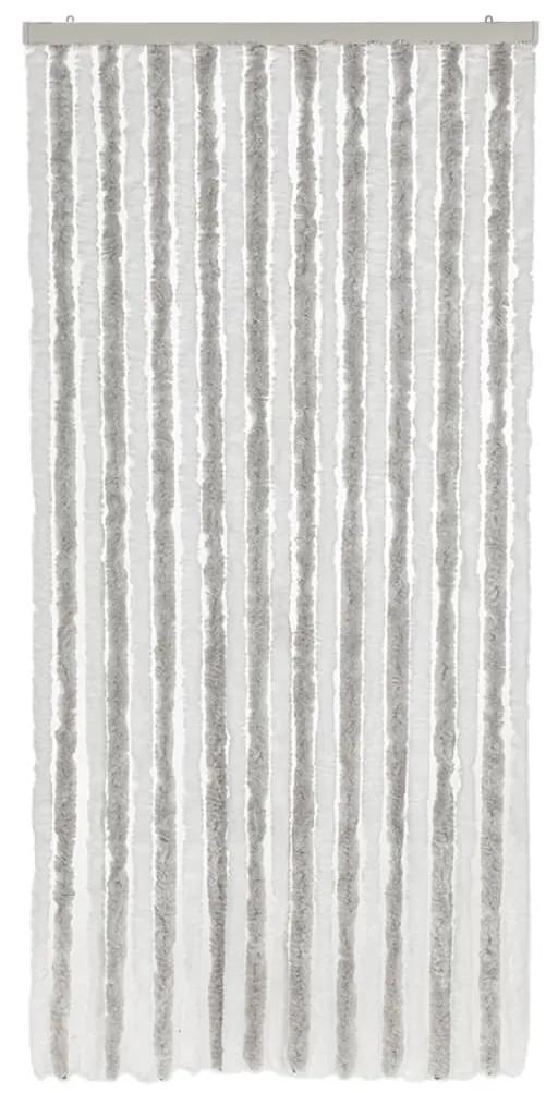 vidaXL Σήτα Εντόμων Ανοιχτό Γκρι / Λευκό 90 x 220 εκ. από Σενίλ
