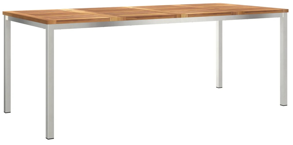 vidaXL Τραπέζι Εξωτερικού Χώρου 200x90x74.5 εκ Μασίφ Ξύλο Teak