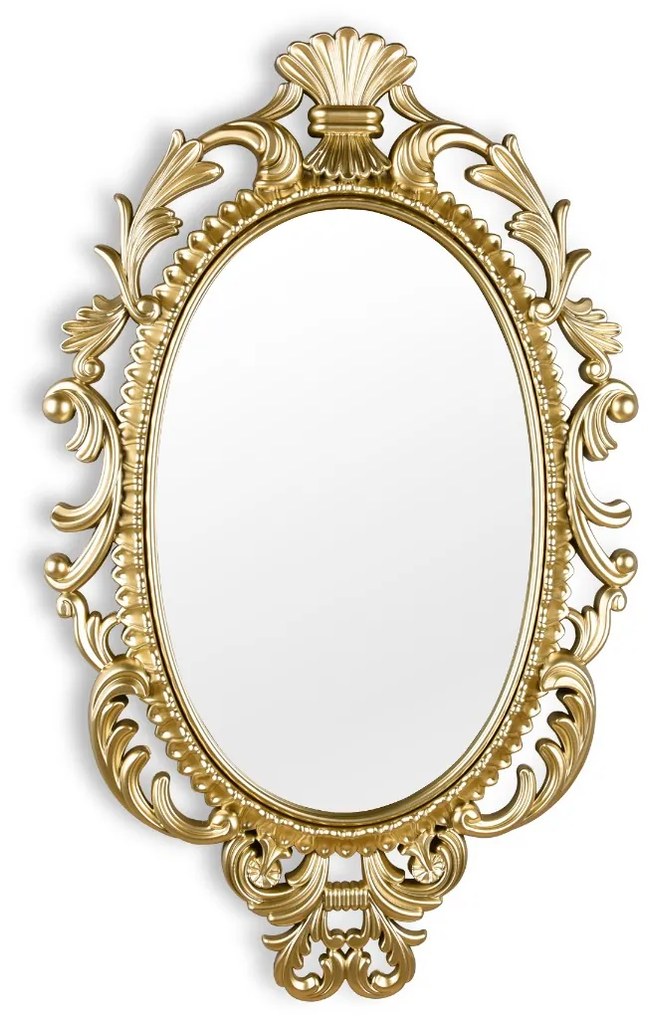 Καθρέπτης Διακοσμητικός Οβάλ 44,5*Υ73 cm Χρυσαφί Mirrors &amp; More Sissi Gold Plastic 1270179
