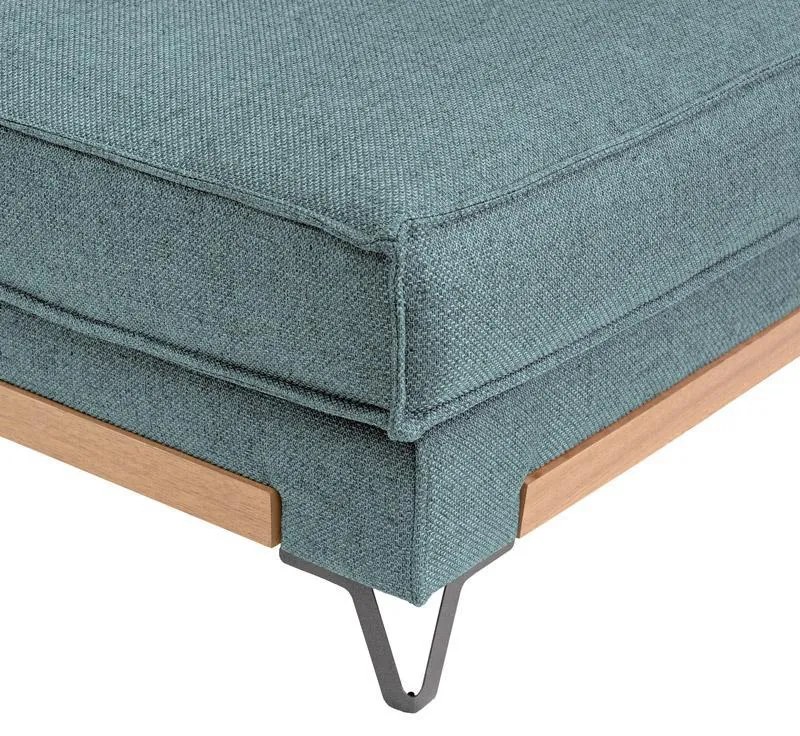 Γωνιακός Καναπές Loftio Fylliana Δεξιά γωνία Mint χρώμα 280x220x95εκ 280x220x95 εκ.