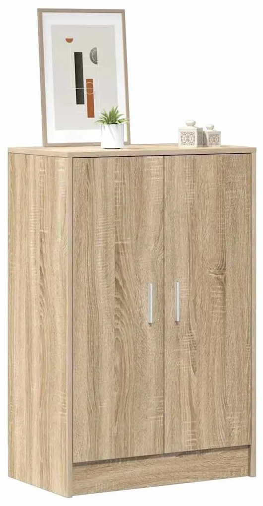 vidaXL Παπουτσοθήκη Sonoma Δρυς 60 x 35 x 92 εκ. από Επεξ. Ξύλο