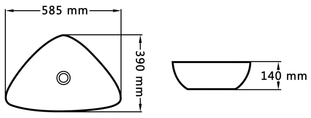 ΝΙΠΤΗΡΑΣ ΜΑΥΡΟΣ 58,5 X 39 X 14 ΕΚ. ΚΕΡΑΜΙΚΟΣ 143902