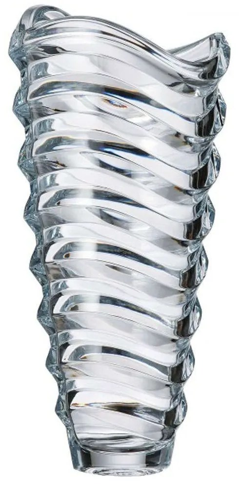 Βάζο Wave CTB03500105 34cm Κρυστάλλινο Clear Βοημίας Crystal