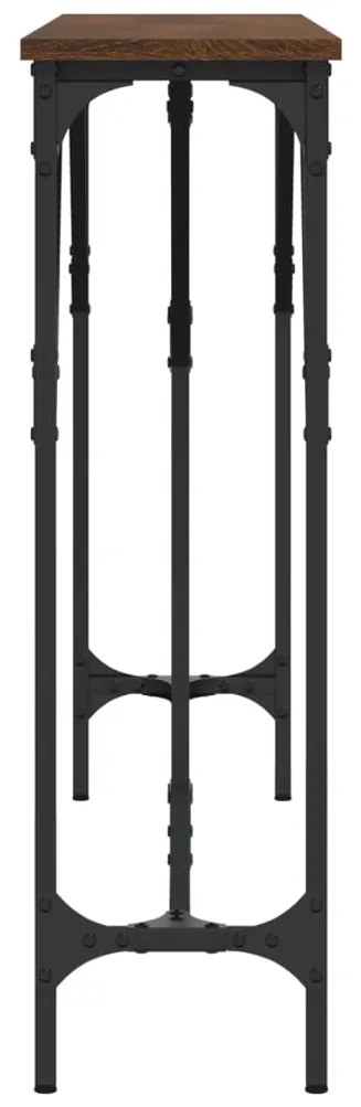 vidaXL Τραπέζι Κονσόλα Καφέ Δρυς 140 x 23 x 75 εκ. Επεξεργασμένο Ξύλο