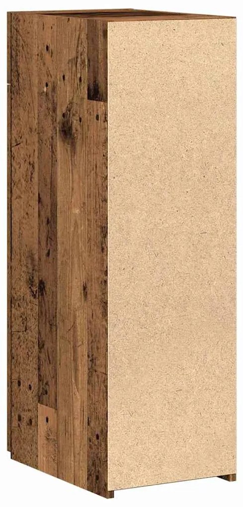 vidaXL Πλαϊνό γραφείο με συρτάρι Παλαιό ξύλο 30 x 42.5 x 93 εκ.