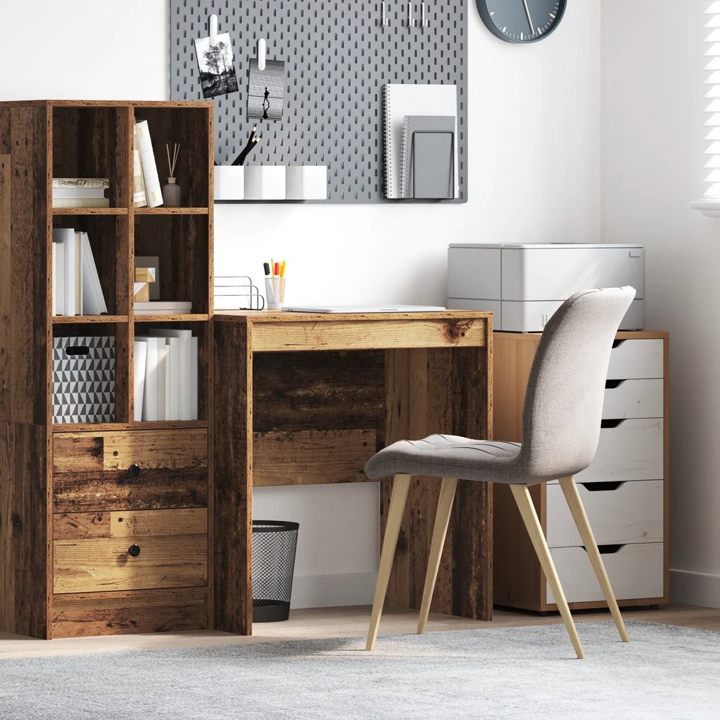 vidaXL Γραφείο Γραφής Παλιό ξύλο MDF 70 x 50 x 76 εκ. Απλό