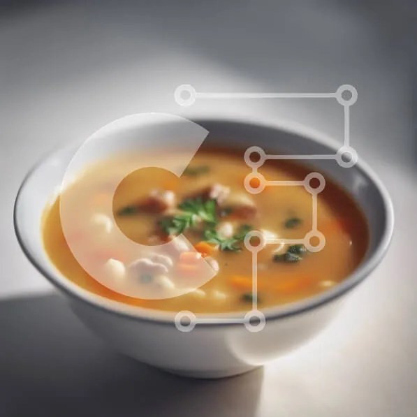 Σετ των 2 Intra Συλλεκτικό Ξύλινο Παζλ Plywood 4mm - Νόστιμη κοτόσουπα σε ένα μπολ Σε Ξύλινο Κουτί - Διαστάσεις: 10x10 cm – 25 κομμάτια