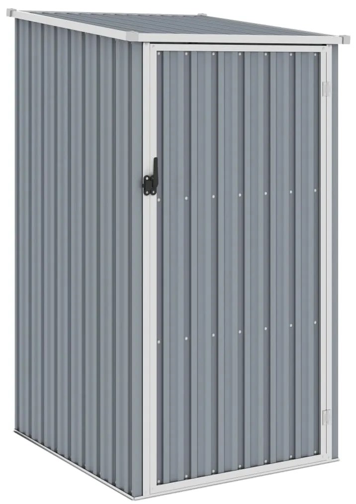 vidaXL Αποθήκη Κήπου Γκρι 87 x 98 x 159 εκ. από Γαλβανισμένο Ατσάλι