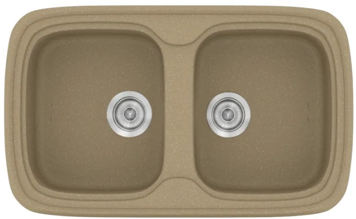 Sanitec Classic 312 Metallic Cream Νεροχύτης