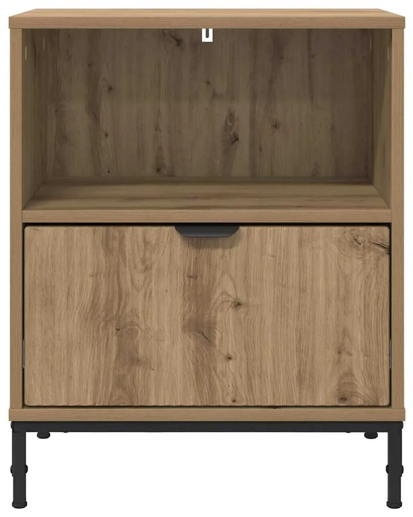 vidaXL Κομοδίνο artisan δρυς 49 x 36 x 61 εκ Επεξεργασμένο ξύλο