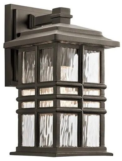 Φανάρι  Απλίκα Φωτιστικό Τοίχου 1xE27 IP44  30cm  Beacon Square Elstead Lighting KL-BEACON-SQUARE-S-OZ Μπρονζέ