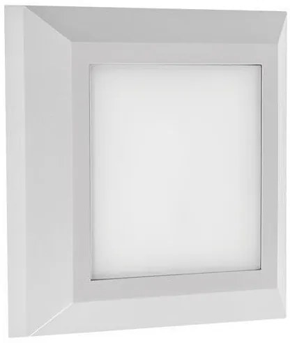 Απλίκα Φωτιστικό Τοίχου LED 3W 3CCT IP65 25x25cm Slim Pro Eurolamp-145-52084-Λευκό 145-52084