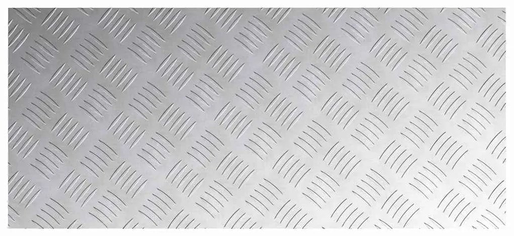 vidaXL Επιφάνειες Καρό 4 pcs Ασημί 90 x 40 cm Αλουμίνιο