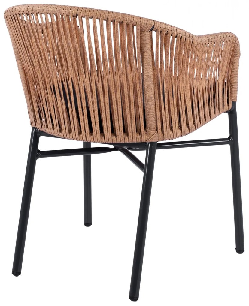 ΠΟΛΥΘΡΟΝΑ ΑΛΟΥΜΙΝΙΟΥ RAFAEL  ΑΝΘΡΑΚΙ ΜΕ ΜΠΕΖ WICKER 57x58x77Υ εκ.