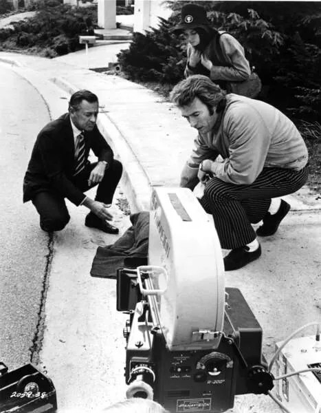 Φωτογραφία Clint Eastwood and his actor William Holden, 1973