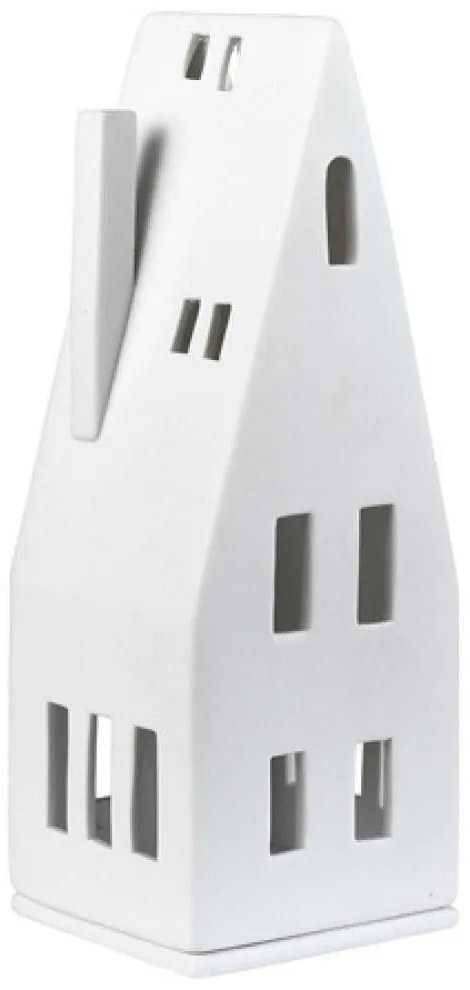 Κηροπήγιο Για Ρεσώ Pitched Roof RD0010847 7,5x7,5x20cm White Raeder Porcelain