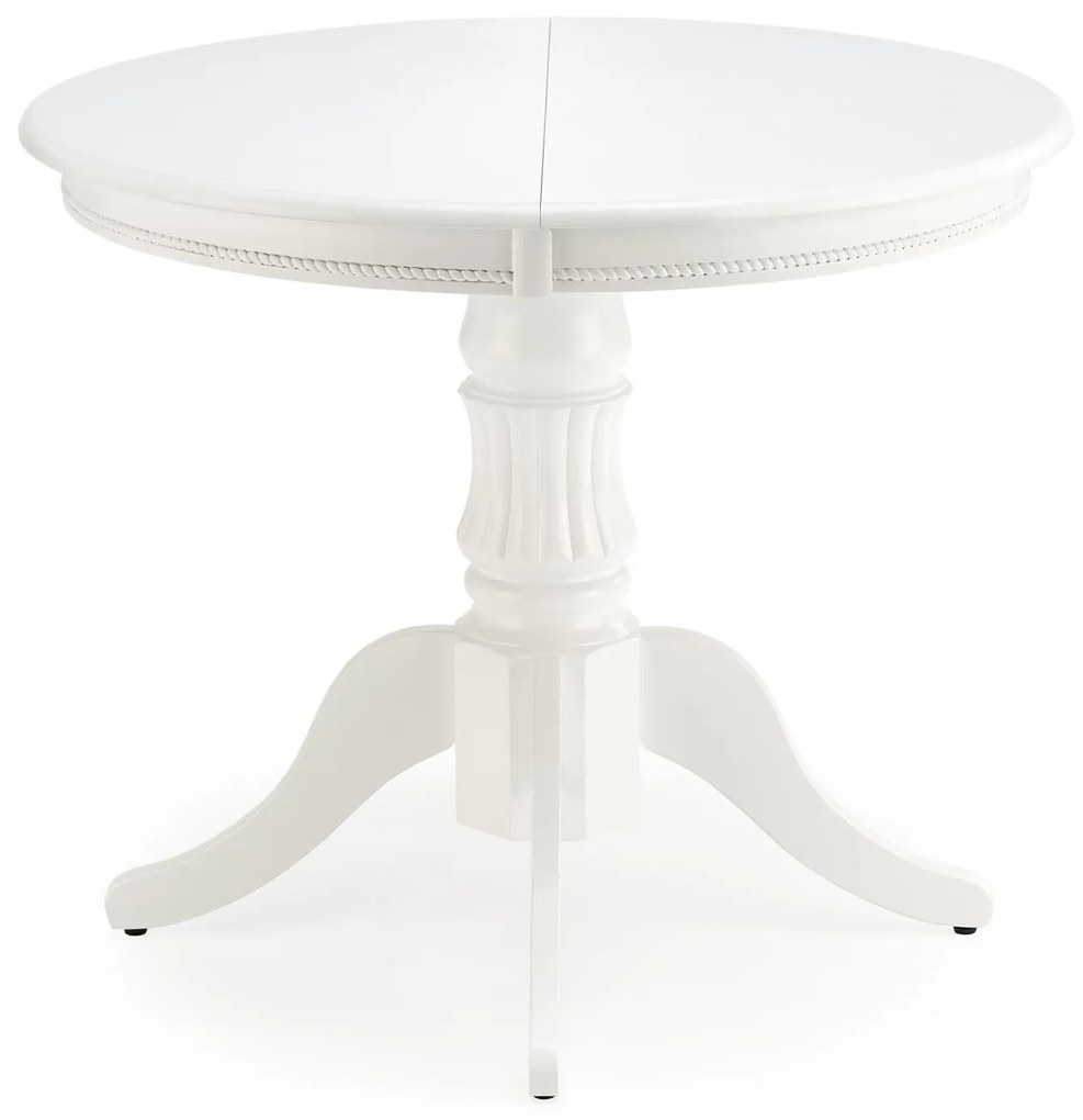 Τραπέζι Houston 809, Άσπρο, 75x90x90cm, 27 kg, Επιμήκυνση, Φυσικό ξύλο καπλαμά, Ινοσανίδες μέσης πυκνότητας, Ξύλο | Epipla1.gr