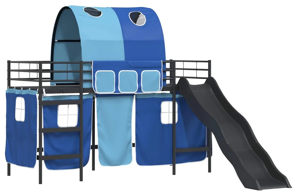 vidaXL Μαύρο και μπλε 74,5 x 190 εκ.