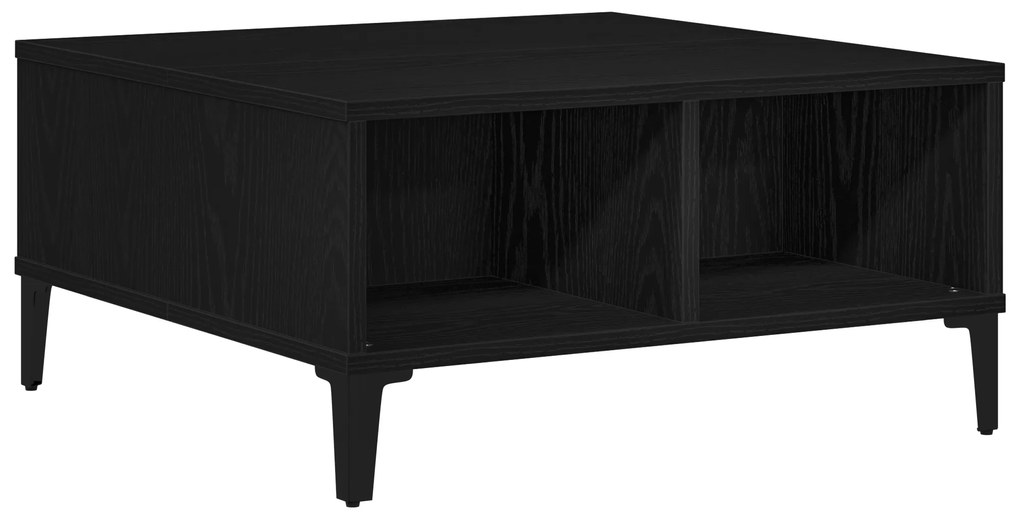 vidaXL Τραπεζάκι σαλονιού Μαύρο Δρυς 60x60x30 εκ. Επεξεργασμένο ξύλο