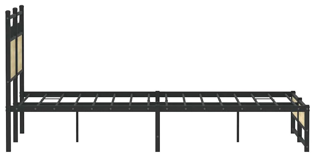 vidaXL Πλαίσιο Κρεβατιού Χωρ. Στρώμα Sonoma Δρυς 120x200εκ. Επ. Ξύλο