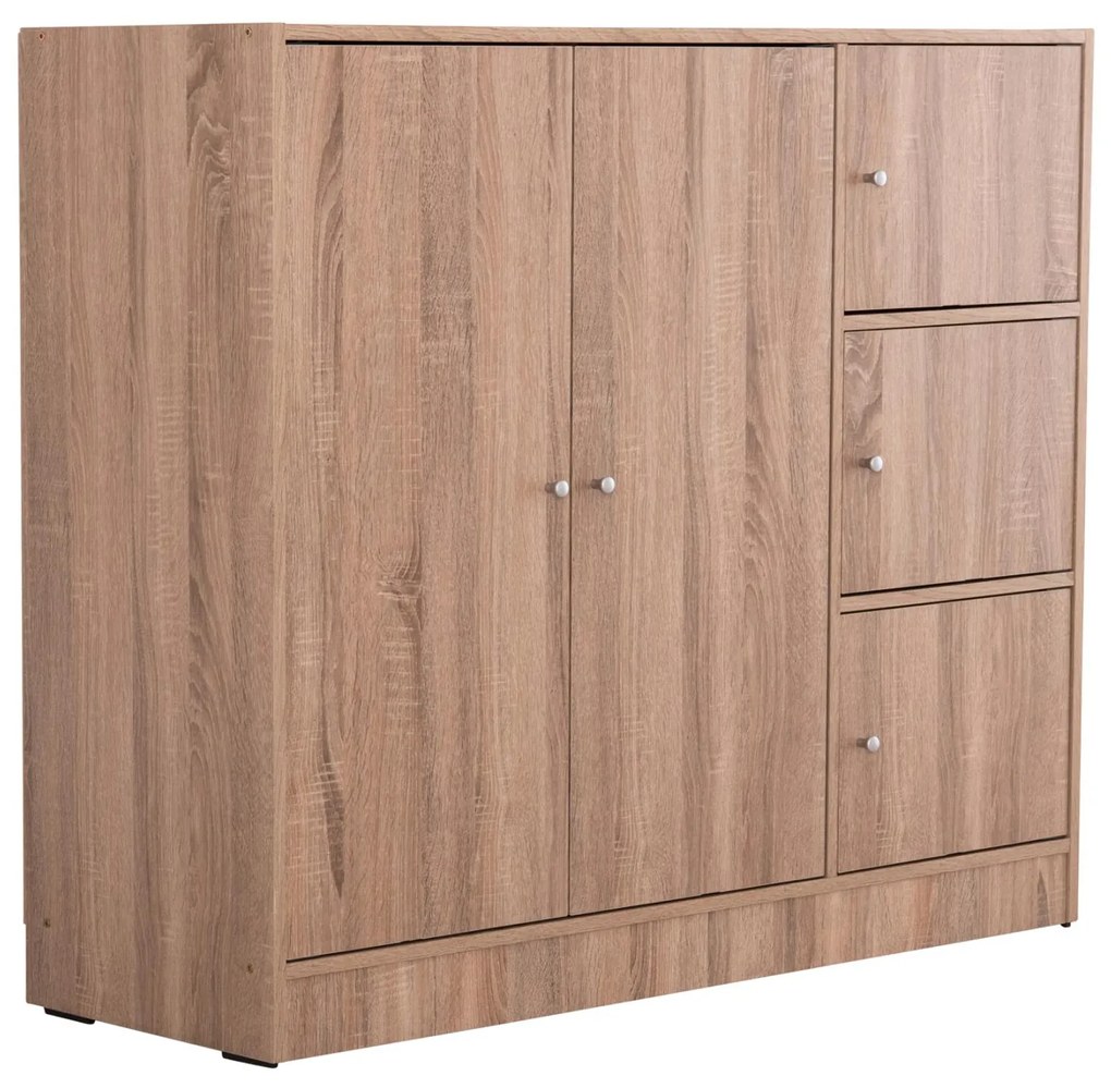 ΝΤΟΥΛΑΠΙ ΜΕ 4 ΑΠΟΘ.ΧΩΡΟΥΣ MATIN  SONAMA OAK ΜΕΛΑΜΙΝΗ 117x39,5x99,5Υεκ