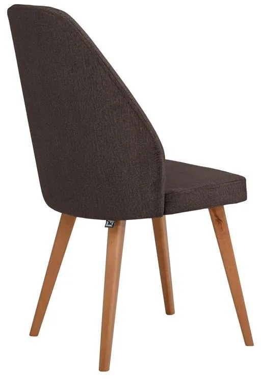 Καρέκλα τραπεζαρίας New Melanie Fylliana Ύφασμα Καφέ 46x48x93εκ. 2αδα 46x48x93 εκ.