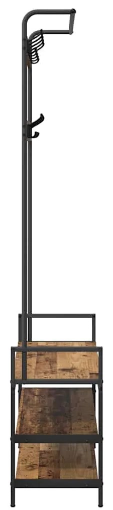 vidaXL Κρεμάστρα Παλιό ξύλο 95 x 34 x 184 εκ Επεξεργασμένο ξύλο