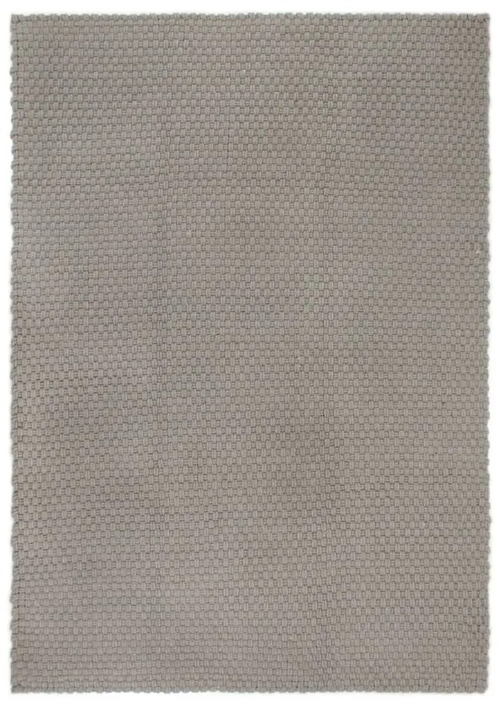 vidaXL Χαλί Ορθογώνιο Γκρι 160x230 εκ. από Βαμβάκι