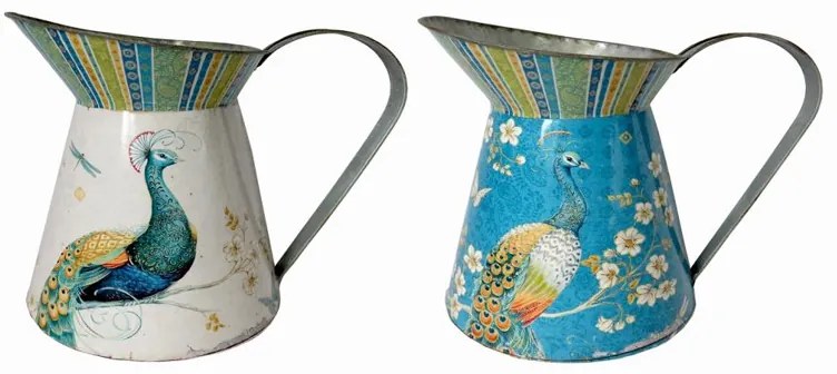 Artekko Pitcher Κανάτα Τσίγκινη Πολύχρωμη Σετ/2 (25x18x23)cm