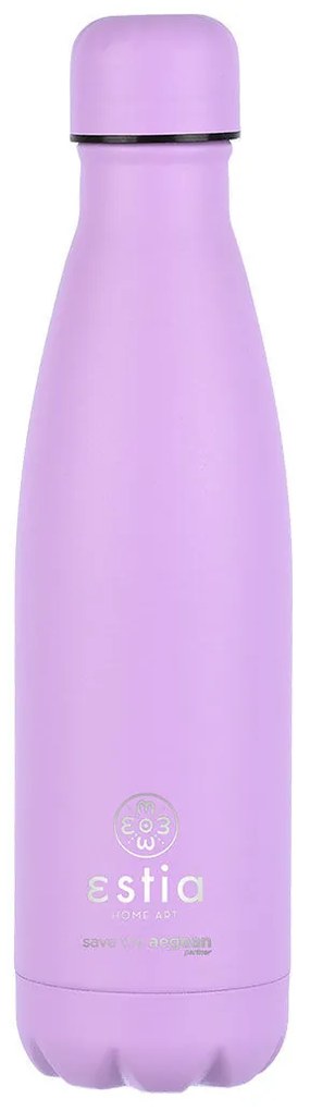 Μπουκάλι Θερμός Flask Lite Save The Aegean Lavender Purple 500ml - Estia