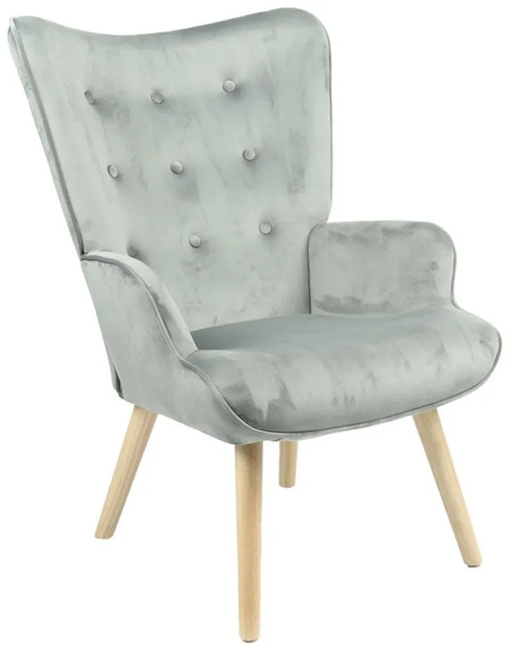 Πολυθρόνα - Μπερζέρα Fluffy 255-000025 75x69x96cm Grey-Natural