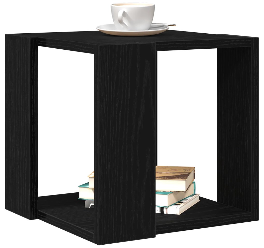 vidaXL Τραπεζάκι καφέ Μαύρος δρυός MDF 32 x 32 x 30 εκ. Απλό Τετράγωνο