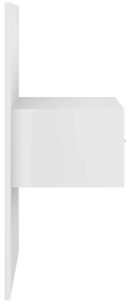 vidaXL Κομοδίνο Επιτοίχιο Λευκό