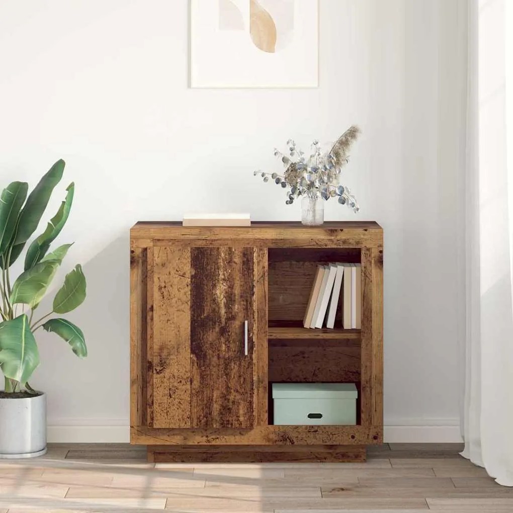 vidaXL Πλαϊνό γραφείο Παλαιό ξύλο 40 x 80 x 75 εκ. Επεξεργασμένο ξύλο