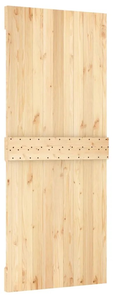 vidaXL Πόρτα NARVIK 85 x 210 εκ. από Μασίφ Ξύλο Πεύκου