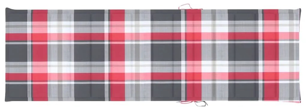 vidaXL Ξαπλώστρα Διπλή από Εμποτισμένο Ξύλο Πεύκου με Μαξιλάρια