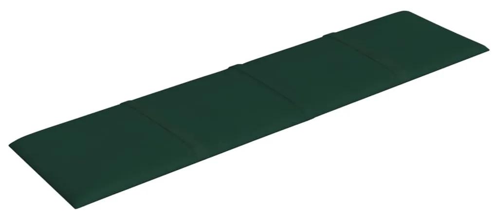 vidaXL Πάνελ Τοίχου 12 τεμ. Σκούρο Πράσινο 60x15εκ. 1,08 μ² Υφασμάτινα