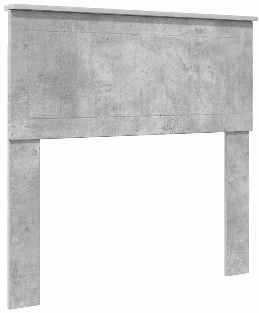 vidaXL Κεφαλάρι με κεφαλάρι Σκυρόδεμα Γκρι 90 cm Επεξεργασμένο ξύλο