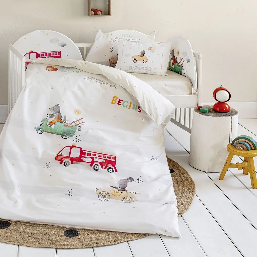 Κουβερλί Βρεφικό Little Adventure Multi Nima 100x140cm 100% Cotton