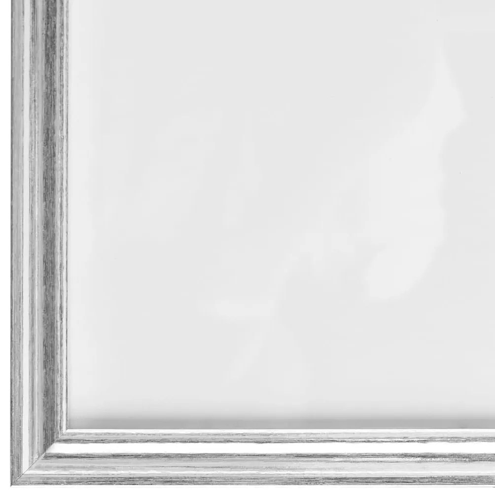 vidaXL Κορνίζες Κολάζ για Τοίχο 5 τεμ. Ασημί 70 x 90 εκ. MDF