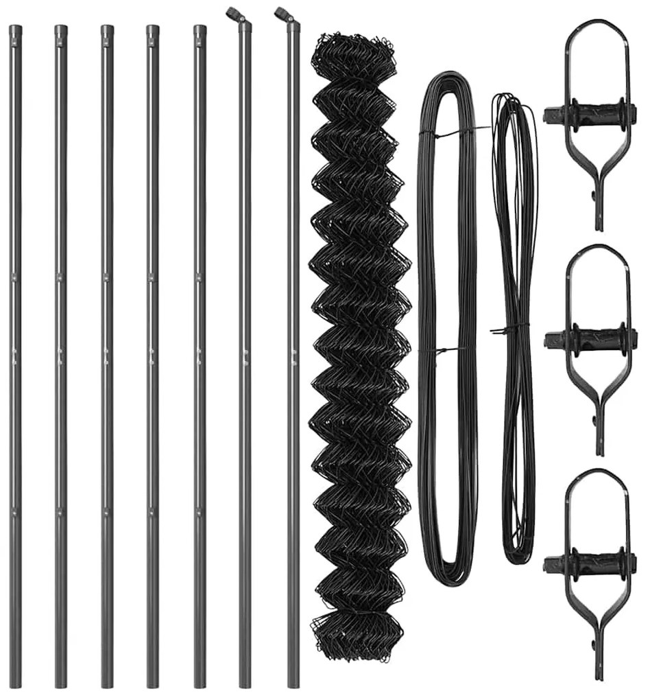 vidaXL Στύλος Περιφράξεων Γκρι 10 x 1,6 μ (40 x 40 mm πλέγμα)
