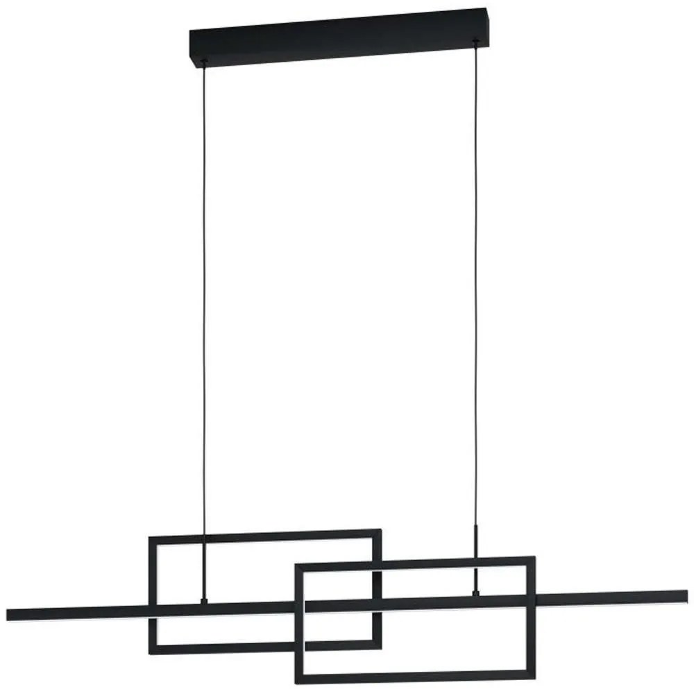 Φωτιστικό Οροφής - Ράγα 39797 Puebla Led L-1150 Black Eglo Metal, Plastic