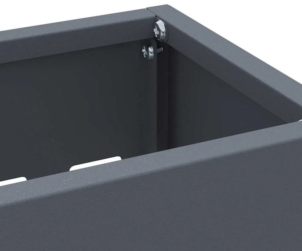 vidaXL Σχέδιο & βάση αποθήκευσης Ανθρακί 28 x 12 x 41 εκ Ατσάλι