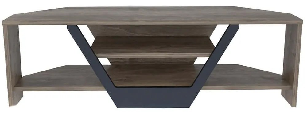 Έπιπλο Τηλεόρασης Sares 322RTC2180 120x35x36,8cm Walnut-Black