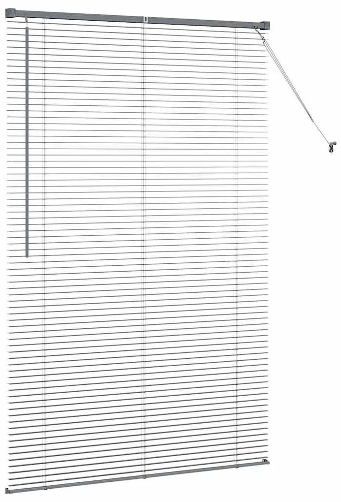 vidaXL Ρολό Παραθύρου με κουρτίνες Σκούρο γκρι Αλουμίνιο