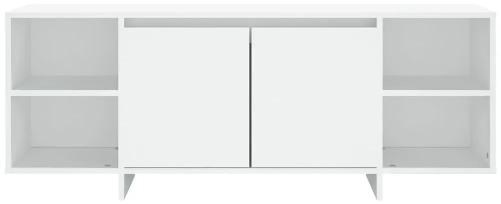 Έπιπλο Τηλεόρασης Λευκό 130 x 35 x 50 εκ. από Μοριοσανίδα - Λευκό