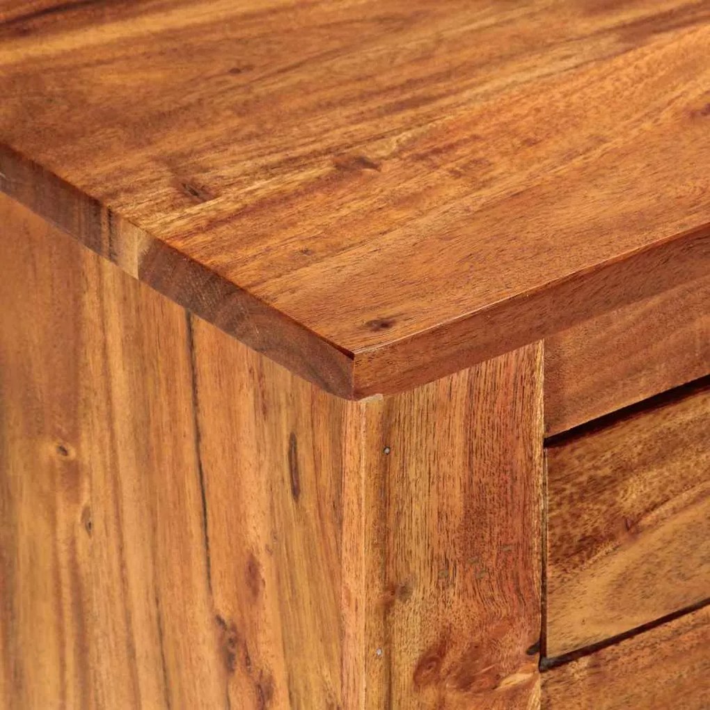 vidaXL Πλαϊνό γραφείο Καφέ 100 x 30 x 50 cm Μασίφ ξύλο ακακίας