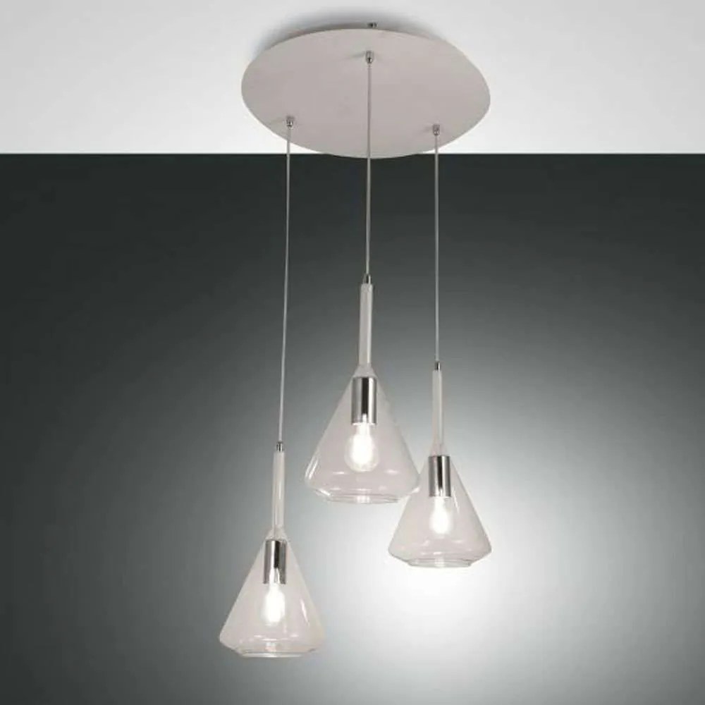 Φωτιστικό Οροφής Tris 3582-47-241 3xE27 40W Φ52 200cm Clear La Mia Luce