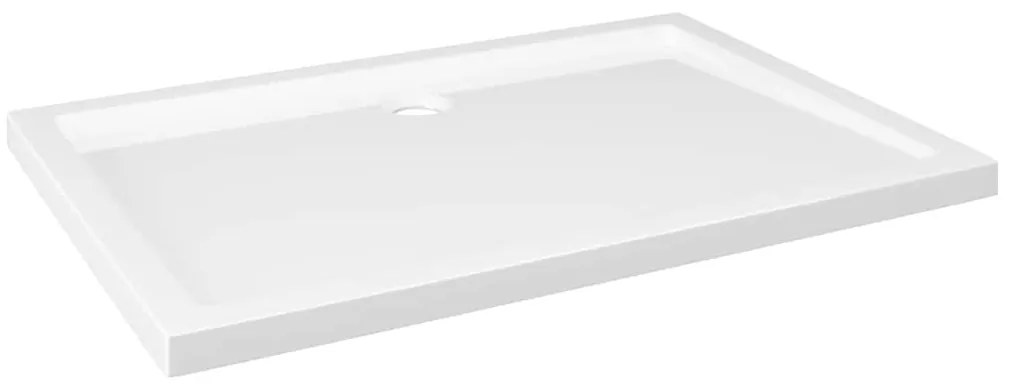 vidaXL Βάση Ντουζιέρας Ορθογώνια Λευκή 70 x 100 εκ. από ABS