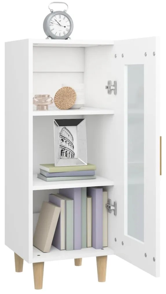 vidaXL Ντουλάπι Λευκό 34,5 x 34 x 90 εκ. από Επεξεργασμένο Ξύλο